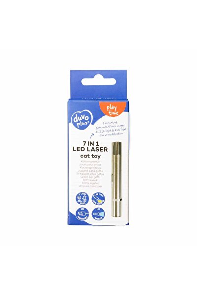 Duvo Plus لعبة القطة الليزرية Duvo+ 7 في 1 11.5 × 1.5 × 1.5 سم فضية