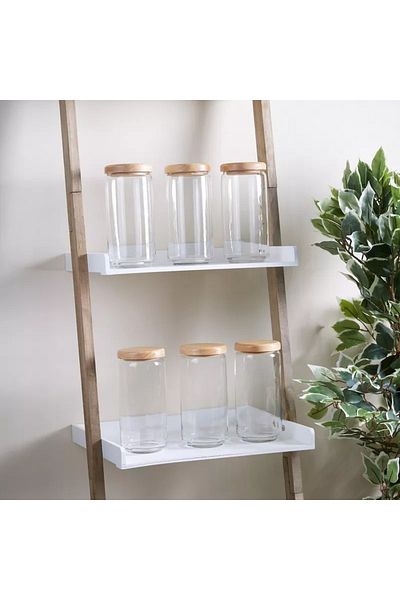Home Box Ocean Pop Jar with Wooden Lid - Set of 6