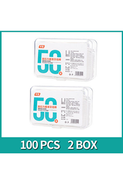 choice2 2 صندوق 100 قطعة 600 قطعة خيط تنظيف الأسنان أعواد تنظيف الأسنان تنظيف...