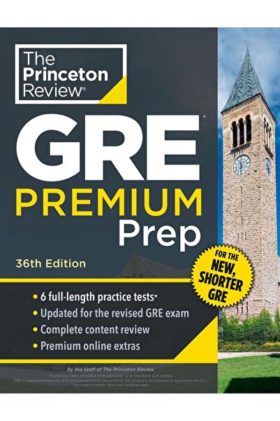 Princeton Review GRE Premium Prep, 36η Έκδοση 6 Δοκιμές Εξάσκησης + Ανασκόπησ...