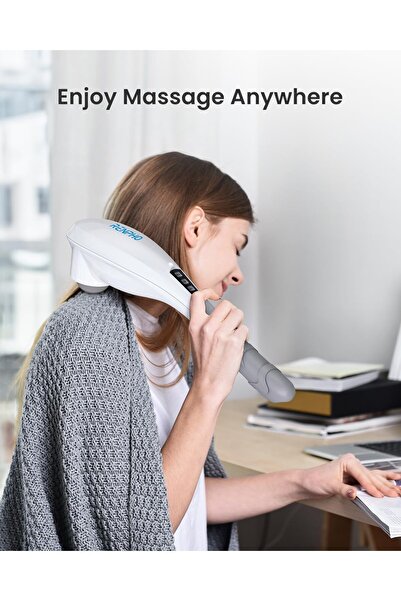 RENPHO Hand Held Deep Tissue Massager for Muscles, Back, Foot, Neck, Shoulder, Leg, Calf Pain Relief