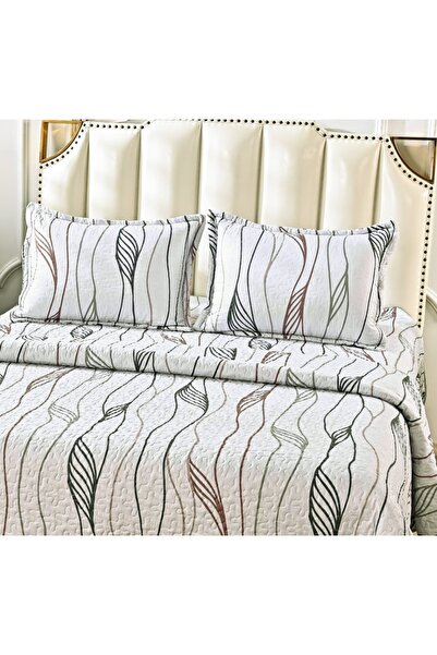 CHIRASO Microfiber Quilted Duvet Set, 2-Sided, 3-Piece, Duvet Cover 220x240cm, 2 Pillowcases
