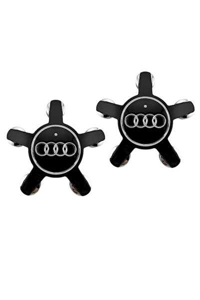 Audi Set 2 capace Audi, spider 135mm, pentru jante din aliaj, negru