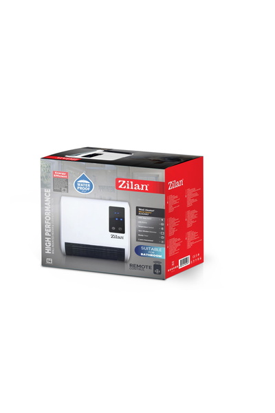 Zilan Aeroterma de perete ZLN2083 Alb, 2000W, display LED, senzori de ferestre deschise