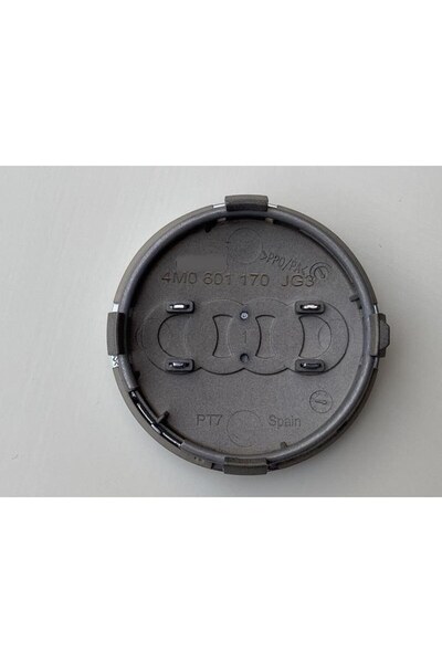 Audi Set 2 capacele 61mm GRI pentru jante aliaj