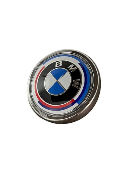 MAF Insignă BMW completă, suport portbagaj, argintiu aniversar pentru X5 X6 F...