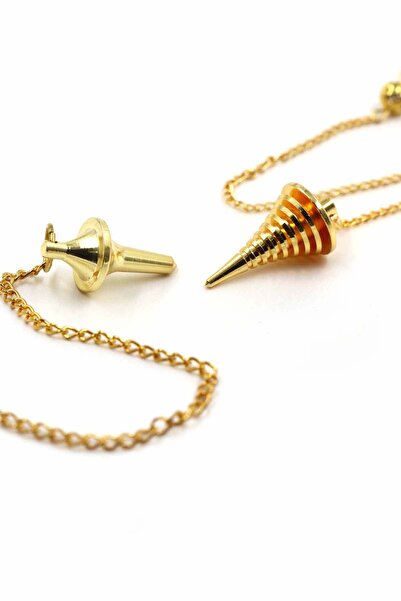 SAURACHI Pirinç Pandül Sarkaç Topaç ve Helezon Çizgili 2'li Set