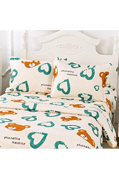 CHIRASO Microfiber Quilted Duvet Set, 3 Pieces, Duvet 180X200 cm, 2 Pillowcases