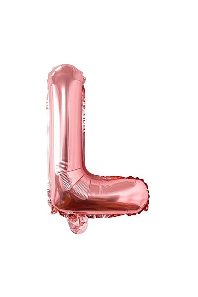 SDEPOT SDEPOT metallic foil balloon, letter L, rose gold, 40 cm