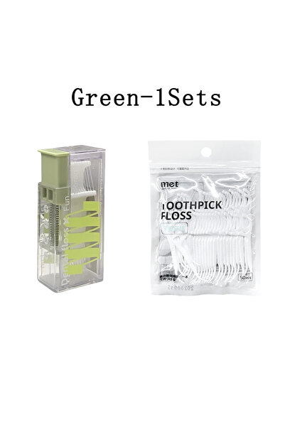 Choice8 مجموعة واحدة من 10 مجموعات من حامل خيط تنظيف الأسنان المحمول القابل ل...