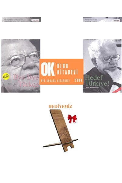 Bilim & Gönül Yayınevi ByeBye Türkçe - Hedef Türkiye / 2 kitap set - Oktay Sinanoğlu / TELFON TUTUCU HEDİYE