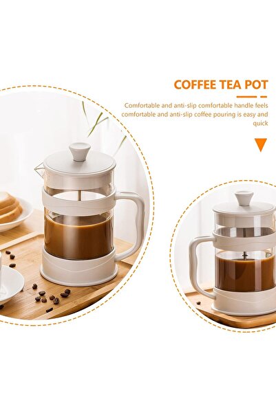 Yelajoy Espresso Machine,350ml Glass Coffee Making Pot Teapot with Infuser Tea Maker Loose,for Home Office