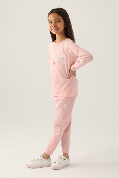 U.S. Polo Assn. U.S. Polo Assn. Girls Powder Pink Pyjama Set