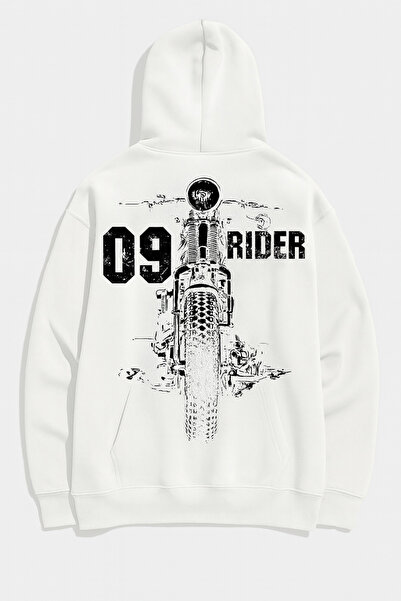 classy moda 09 Rider Motorcycle Printed Hooded Oversize Unisex Φούτερ – ύφασμ...