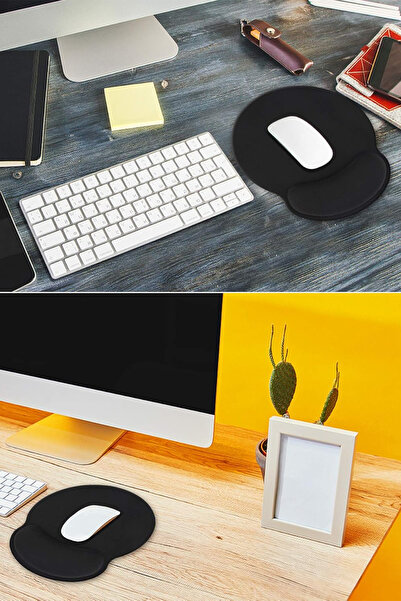 Ganjem Mouse Pad cu suport pentru încheietura mâinii, tip ergonomic de birou, covoraș pentru birou, accesoriu pentru computer și laptop