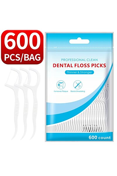 choice2 كيس واحد يحتوي على 600 قطعة من خيط تنظيف الأسنان و200 قطعة من أعواد ا...