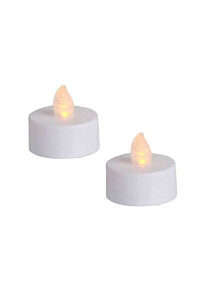 G Golden Case Set 2 LED Candles with Flame Effect, Warm White Light
