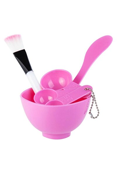 OEM Set accesorii pentru masti de fata, Plastic, 6 piese, Roz