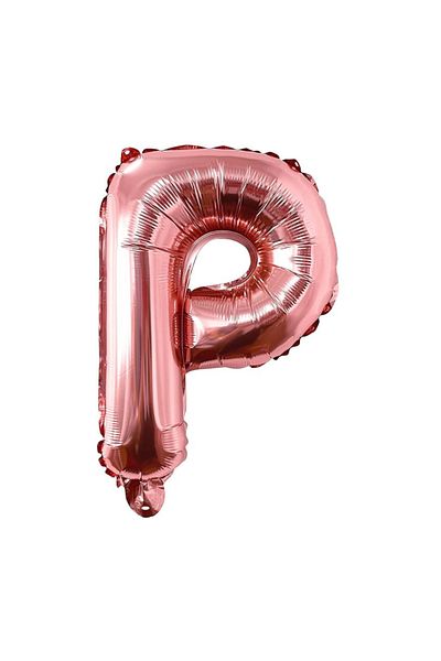 SDEPOT SDEPOT metallic foil balloon, letter P, rose gold, 40 cm