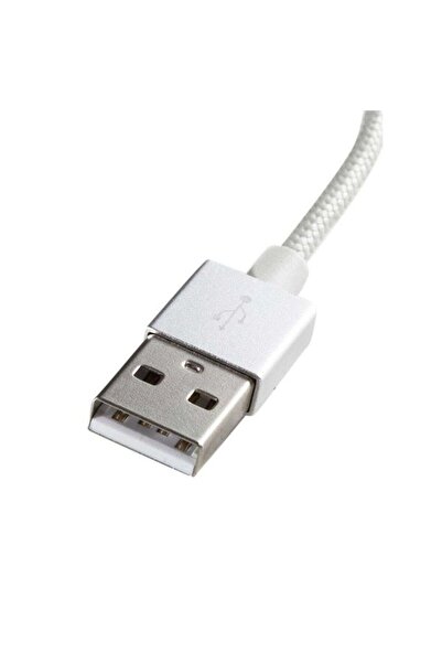 Energizer USB A to Micro USB Data and Charging Cable, Metallic, 18W, 1m, White