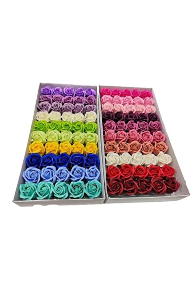 dady Amestec 100 bucăți trandafiri de săpun, colorați, parfumați,