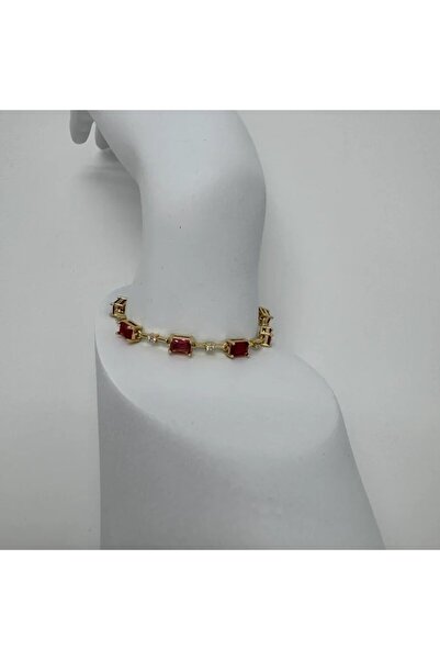 TAKIŞINA سوار من الذهب من السلسلة الخاصة بتفاصيل حجرية - ذهبي