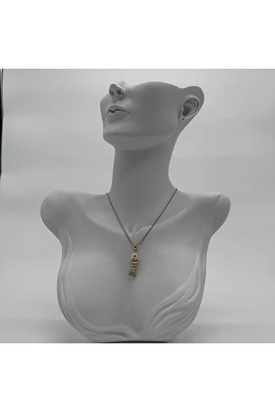 TAKIŞINA قلادة سمكة بيضاء من الفولاذ - ذهبي