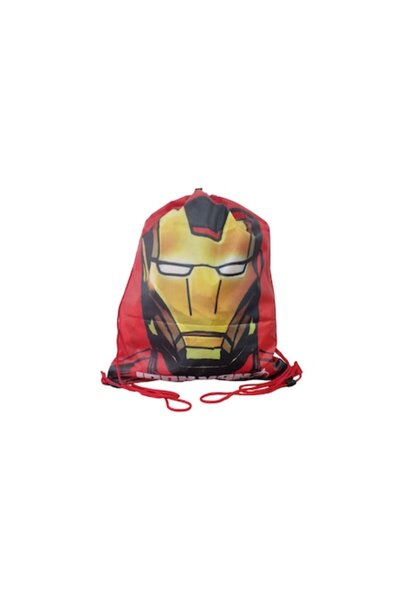 UIQ Children's Backpack with Iron Man, Strap Closure, Red