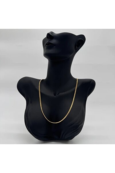 TAKIŞINA Steel Chain Unisex Gold Necklace 60 cm - Gold