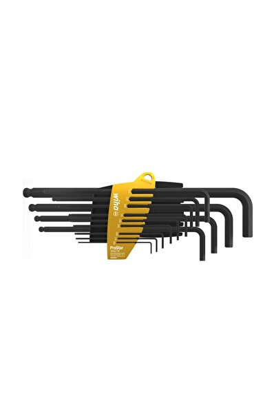wiha ProStar L-shaped hex key set with ball head, 1.3-9.5mm, 14 pieces