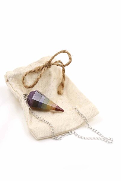 SAURACHI Chakra Natural Stone Pandula Pendulum from Chakra Stones