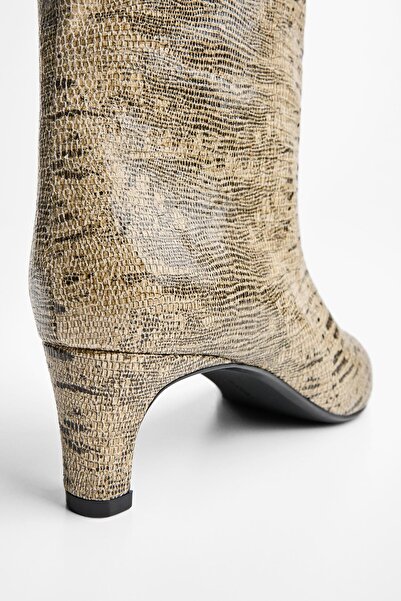 Bershka Geniş konçlu topuklu bot