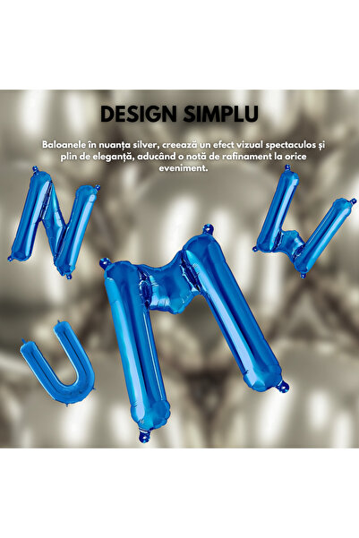 SDEPOT Balon folie SDEPOT, litera R, albastru, 40 cm