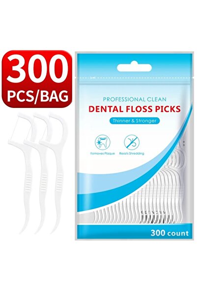 Choice5 كيس واحد يحتوي على 300 قطعة من خيط تنظيف الأسنان و200 قطعة من أعواد ا...