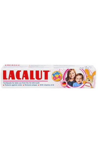 lacalut معجون أسنان للأطفال من عمر 0 إلى 4 سنوات 50 مل