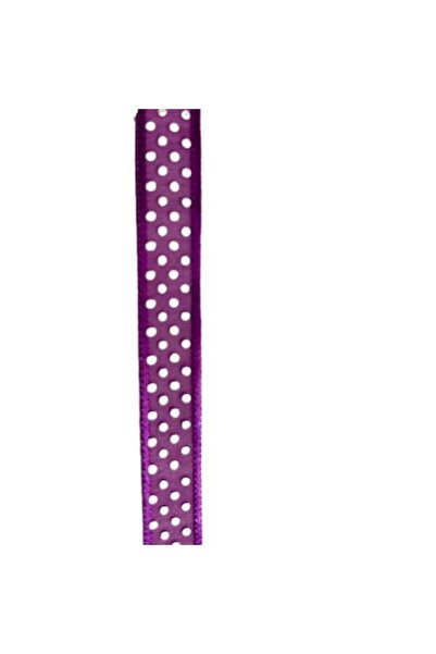 DCN Panglică Organza Mov cu Buline, 1 cm x 23 m