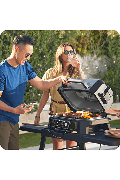 NINJA Woodfire Pro Connect XL 7-in-1 Electric Grill, OG901EU