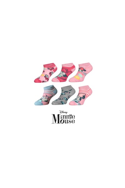 Minnie Mouse Set of 6 pairs of socks, multicolor, Minnie Mouse