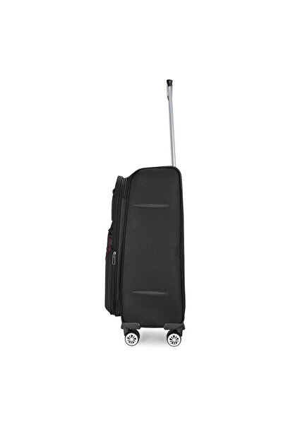 Wexta Valiz Orta Boy Wx-3001 Model Vita Serisi ORTA Boy Siyah Kumaş Valiz