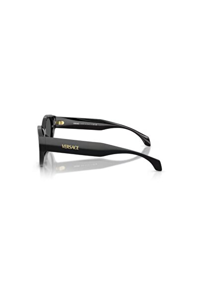 Versace Ve 4495D Gb187 56 Women's Oval Black Bone Sunglasses