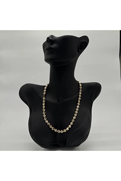 TAKIŞINA Gold Antique Pattern Gold Necklace - Gold
