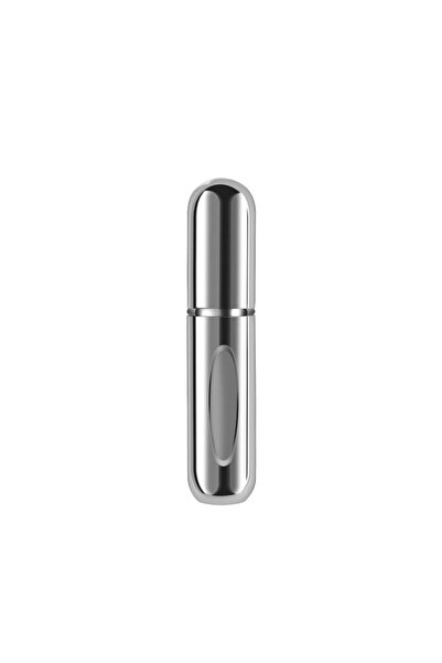 General Store Refillable Perfume Bottle with Atomizer, Portable, Silver, Aluminum, 5 ml, SA&SO General Store®