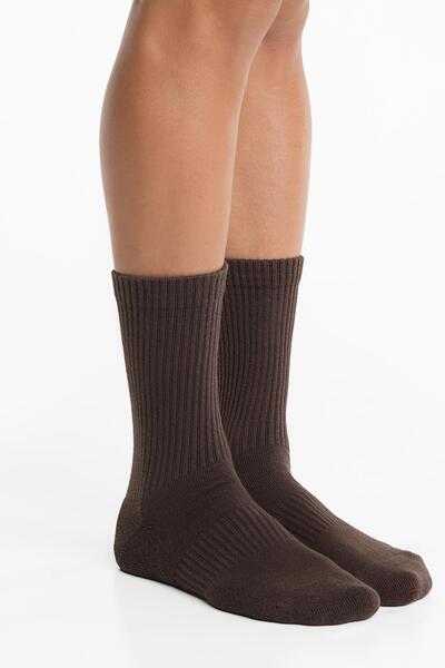 Oysho 3 pairs of cotton blend classic sports socks