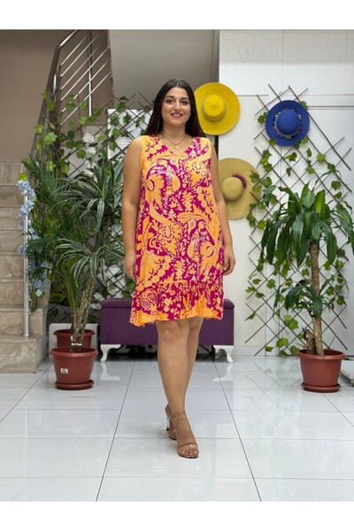 Punta Otantik Aln16072 Viscose Alanya Dress