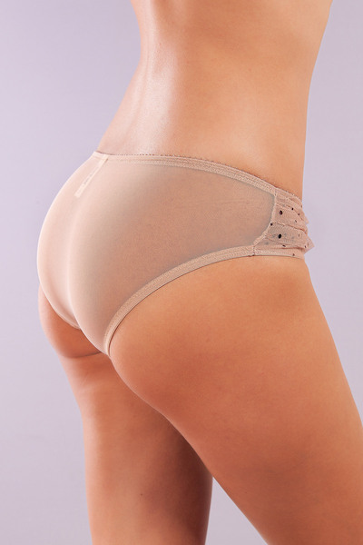 Genel Markalar Golshan Galiana Mini Slip, Kadın Tül Transparan Ten Külot