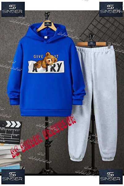 SS SİNSER Set de trening cu hanorac cu imprimeu special pentru copii, unisex,...