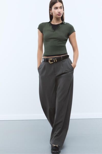 Stradivarius Smart straight-leg trousers