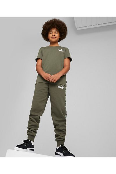 Puma ESS Tape Camo Tee - Green Moss
