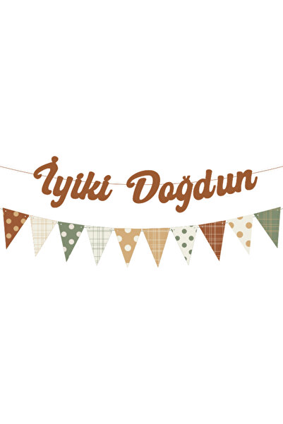 BatıDoğu Καραμέλα Χρόνια Πολλά Καλλιγραφικό Σετ με Φλάμα και Μοτίβο