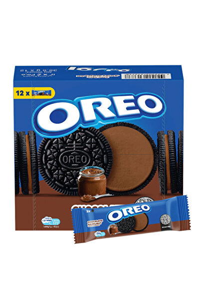 Oreo بسكويت الشوكولاتة والبندق، 35 غرام